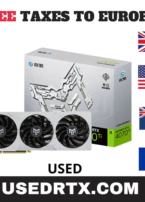 Placa gráfica USED RTX 4070Ti, Metal Master OC, 12GB GDDR6X, 192Bit, RTX 4070Ti, 12 placas de vídeo VHPWR Gaming GPU, Novo - Riparo82