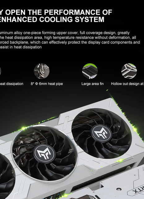 Placa gráfica USED RTX 4070Ti, Metal Master OC, 12GB GDDR6X, 192Bit, RTX 4070Ti, 12 placas de vídeo VHPWR Gaming GPU, Novo - Riparo82