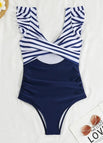stripe navy blue / L
