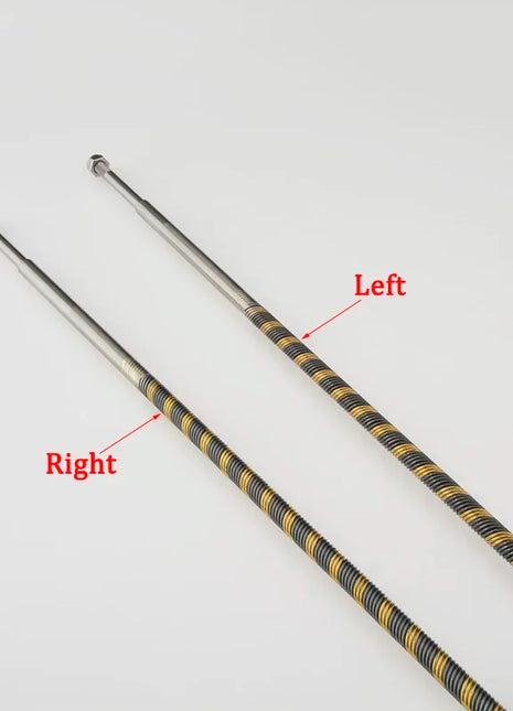 RC Boat Quality Left/Right 6.35mm 1/4" Flexible Shaft to 4.76mm 3/16'' Prop Shaft About 700mm Flex Cable for Gas Nitro RC Boat - Riparo82