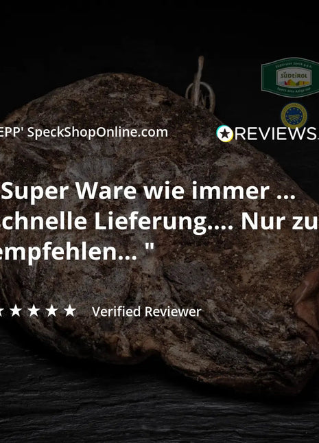SEPP' Südtiroler Speck g.g.A. - 'Die Ganze Hamme' - Versand kostenlos