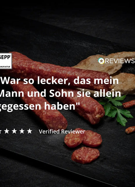 SEPP' Peperoncino-Kaminwurzen pikant (3 Stk.)