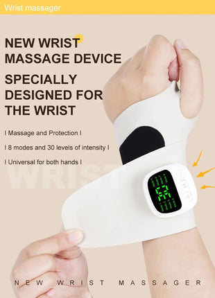  Rechargeable wrist massager with USB Type-C port