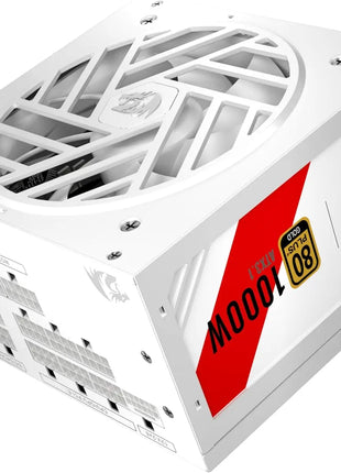 Redragon RGMS-1000W PRO 80+ Gold 1000 Watt Upgraded ATX 3.1 & PCIe 5.1 Fully Modular Power Supply - Riparo82