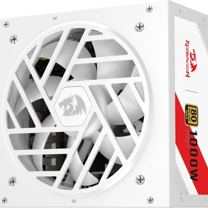 Redragon RGMS-1000W PRO 80+ Gold 1000 Watt Upgraded ATX 3.1 & PCIe 5.1 Fully Modular Power Supply - Riparo82