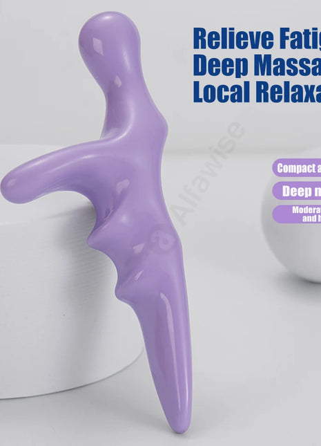 Reflexology massager targeting back and hand muscles
