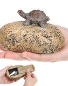 Resin Key Box Garden Hider Outdoor House for outside Lifelike Turtle Statue Holder Bracket - Riparo82