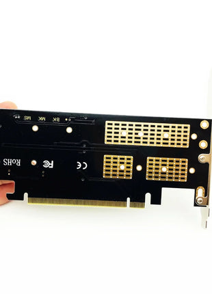 Riser Card M2 NVMe SSD NGFF to PCIE 3.0 X16 Adapter for Chi a Mining Support M Key NVME SSD B Key M2 SATA SSD mSATA 3in1 Adapter - Riparo82