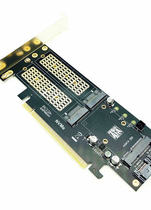 Riser Card M2 NVMe SSD NGFF to PCIE 3.0 X16 Adapter for Chi a Mining Support M Key NVME SSD B Key M2 SATA SSD mSATA 3in1 Adapter - Riparo82