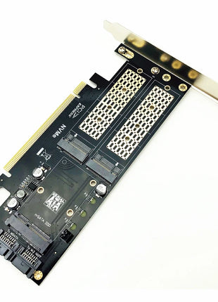 Riser Card M2 NVMe SSD NGFF to PCIE 3.0 X16 Adapter for Chi a Mining Support M Key NVME SSD B Key M2 SATA SSD mSATA 3in1 Adapter - Riparo82