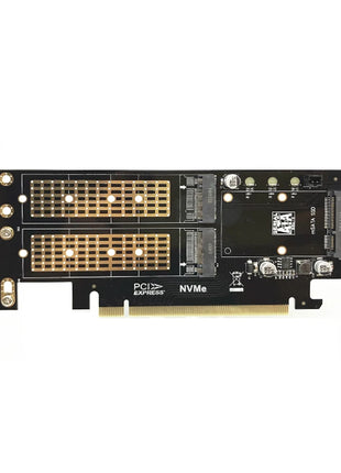 Riser Card M2 NVMe SSD NGFF to PCIE 3.0 X16 Adapter for Chi a Mining Support M Key NVME SSD B Key M2 SATA SSD mSATA 3in1 Adapter - Riparo82