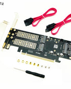 Riser Card M2 NVMe SSD NGFF to PCIE 3.0 X16 Adapter for Chi a Mining Support M Key NVME SSD B Key M2 SATA SSD mSATA 3in1 Adapter - Riparo82
