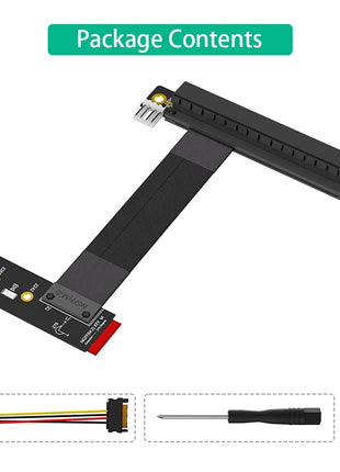 Riser M.2 NVME M Key to PCI Express 3.0 8Gbps X16 Graphics Card Extension Cable PCIE16X to NVME Adapter for 2242/2260/280 M2 SSD - Riparo82