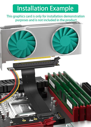 Riser M.2 NVME M Key to PCI Express 3.0 8Gbps X16 Graphics Card Extension Cable PCIE16X to NVME Adapter for 2242/2260/280 M2 SSD - Riparo82