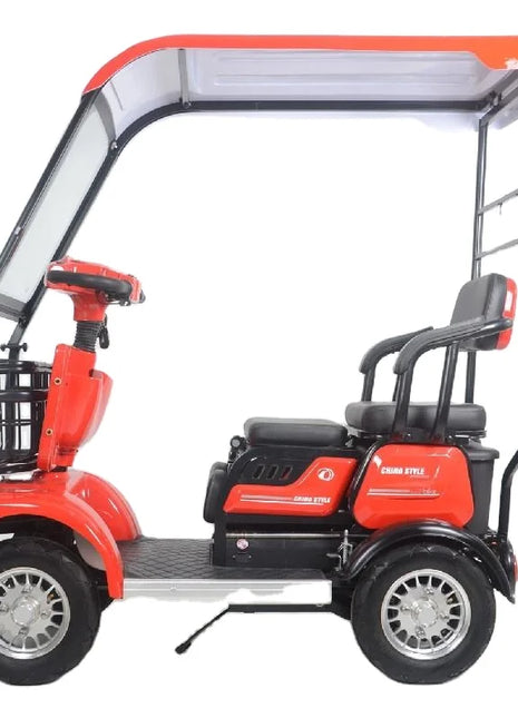 2024 High Quality Best Price 800w 15 Tube Four Wheel Electric Tricycle with Roof for Adult Golf Cart Electric with Roof - Riparo82