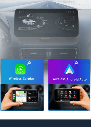10.25Snapdragon 665 Wireless Carplay AutoRadio Android 14 For Audi Q5 2009-2016 Stereo Screen GPS Navigation Multimedia HeadUnit - Riparo82