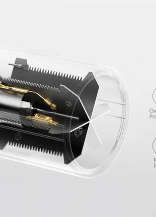 XIAOMI MIJIA H101 Portable Hair Dryer – 1600W,Foldable,50M Negative Ions,15m/s Airflow,Dual Heat & Speed Modes,220V With adapter - Riparo82