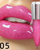 8 Color Glitter Shimmer Lip Gloss Moisturizing Lip Tinted Fuller Lip Effect Diamond Liquid Lipstick Makeup Sexy Lip Care Gifts - Riparo82