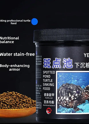 yeeb Aquatic Turtle Food - High Protein Sinking Pellets for Musk, Razorback & Deep Water Turtles - Riparo82