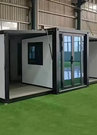Casa mobile per contenitori Casa modulare prefabbricata espandibile Casa minuscola Soggiorno Cabina per ufficio Custodia prefabbricata impermeabile