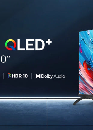 Metz Mqf7000Z Smart Hd Qled Google Tv |   Eyecare 3.0, Hdr10, Dolby Audio, Bluetooth Remote, Borderless Frame, Black - Riparo82