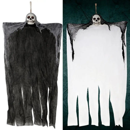 Halloween Party Hanging Skull Skeleton Ghost Ornament Horror Props Haunted House Halloween Party Outdoor Yard Garden Decorations