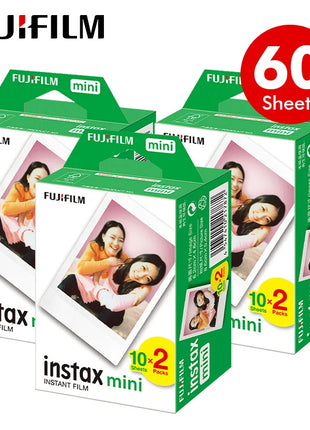 Fujifilm Instax Mini Pellicola Bordo Bianco/Pellicole a Colori 10-100 Fogli di Carta Fotografica per Fuji Instax Camera Mini 12/8/11/25/50/90/Link/Evo