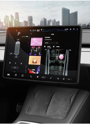 For Tesla Model 3 / Y Silicone Protective Frame Edge Cover Central Control Display Navigation Screen Protector Car Accessories - Riparo82