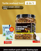 GEN CLIMB Turtle Food with Dried Shrimp&Mealworms-All-in-One Floating Pellets for Aquatic Turtles(Red-Eared Slider,Pond Turtle) - Riparo82