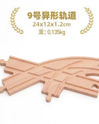 NUOVA binario ferroviario in legno tutti i tipi biforcazione biforcazione binario in legno di faggio accessori adatti per binari in legno Thomos giocattolo - riparo82