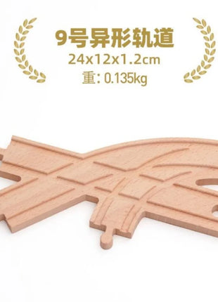 NUOVA binario ferroviario in legno tutti i tipi biforcazione biforcazione binario in legno di faggio accessori adatti per binari in legno Thomos giocattolo - riparo82