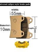 Pastiglie freno sinterizzate in metallo rame ad alte prestazioni per moto per pinza freno di montaggio Adelin/Rpm/Frando/Brembo 82/84/40/100mm