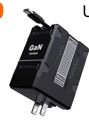 Xiaomi 120W GaN Fast Charger Compatible  With Retractable Type-c And Ligtning Cable Portable Adapter For Iphone 16 Ipad Macbook - Riparo82