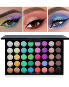 40 Colors Glitter Eyeshadow Palette Matte Waterproof Long Lasting Pressed Powder Cosmetics Kit Fashion Women Eye Makeup palette - Riparo82