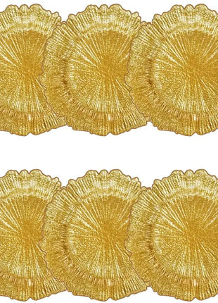 150/300pc Piatti caricabatterie rotondi Centrotavola Piatto di presentazione in plastica Set Decorazioni per la tavola Matrimoni Banchetti Natale - riparo82