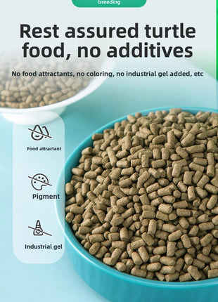YUR KWAI Turtle Food - Pellets for Baby&Adult Turtles-High Protein,Easy Digest for Red-Eared Slider,Grass Turtle,Mud/Musk Turtle - Riparo82