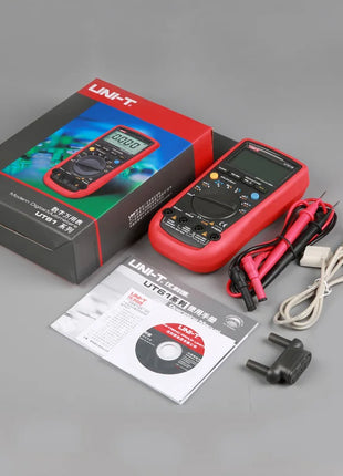 UNI-T True RMS Digital Multimeter UT61A UT61B UT61C UT61D UT61E UNI T AC DC Multimetros Capacitor Transistor Tester Data Peak - Riparo82