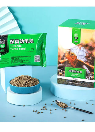 YUR KWAI Turtle Food - Pellets for Baby&Adult Turtles-High Protein,Easy Digest for Red-Eared Slider,Grass Turtle,Mud/Musk Turtle - Riparo82