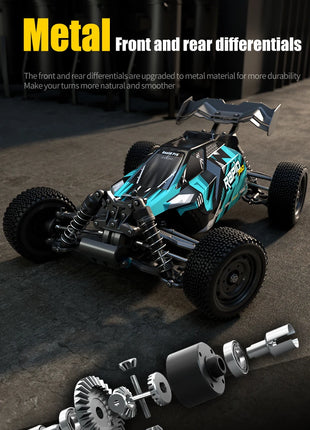 Teeggi 16101 /16102 PRO 1:16 Auto RC ad alta velocità con luce LED Drift 70KM/H 4WD RC Off-Road Car Monster Truck Giocattolo per i regali del capretto