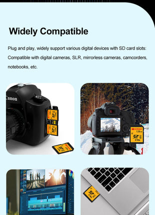 Scheda SD Kodak V90/V60/V30 Scheda di memoria per fotocamera professionale Velocità di lettura fino a 280 MB/s 128 GB 256 GB 512 GB SDXC UHS II Supporto 4K 8K