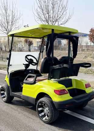 Latest Trends Golf Carts 48V 4KW Motor 2 4 Seater Golf Buggy Cart Electric with Golf Bag Straps and Basket - Riparo82