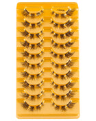 10 Pairs Faux Mink Eyelashes Handmade Natural False Eyelashes Soft Cross Messy Eye 3D Curly Eyelashes Extension Makeup Tools - Riparo82