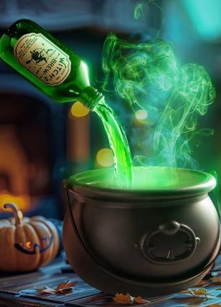 Halloween Black Witch Bowl Magic Float Bottle and Diffuser Horror House Decoration Hocus Pocus Party Scary Props Halloween Decor - Riparo82