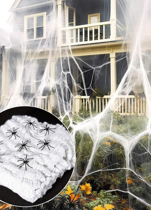 200cm Halloween Spiders Outdoor Decoration Halloween Plush Spiders Giant Spider for Indoor Outdoor Garden Party Decoration - Riparo82