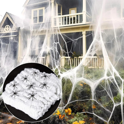 200cm Halloween Spiders Outdoor Decoration Halloween Plush Spiders Giant Spider for Indoor Outdoor Garden Party Decoration