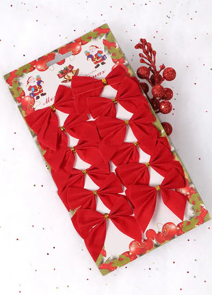 12 pezzi 3 cm palla di Natale ornamento per albero di Natale ciondolo appeso palline glitterate palline decorazione natalizia per la casa regalo di Capodanno - riparo82