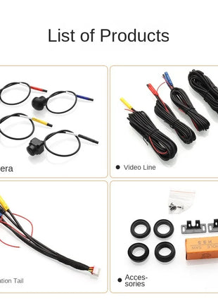 1080P 3D 360° Panoramic Camera System Camera for Car Android Multimedia Rear / Front / Left / Right 360 Panoramic Accessories - Riparo82