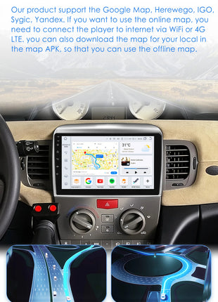 Hizpo 9 Inch for Lancia Ypsilon 2006 - 2011 Wireless Carplay Android Auto Car Multimedia Player Autoradio Electronic Ddevices 4G - Riparo82