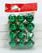 12 pezzi 3 cm palla di Natale ornamento per albero di Natale ciondolo appeso palline glitterate palline decorazione natalizia per la casa regalo di Capodanno - riparo82