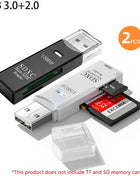 Lettore di schede USB 3.0 multifunzionale 2 in 1Micro SD TFMemoryCardReaderUSBFlashDrive Adattatore per schede per PC Accessori per laptop
